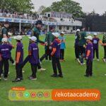 One Day Cricket International – Young mascots and ringing the opening bell